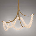 Natural Stone Illuminated Disc Chandelier-Chandelier-Briglighting