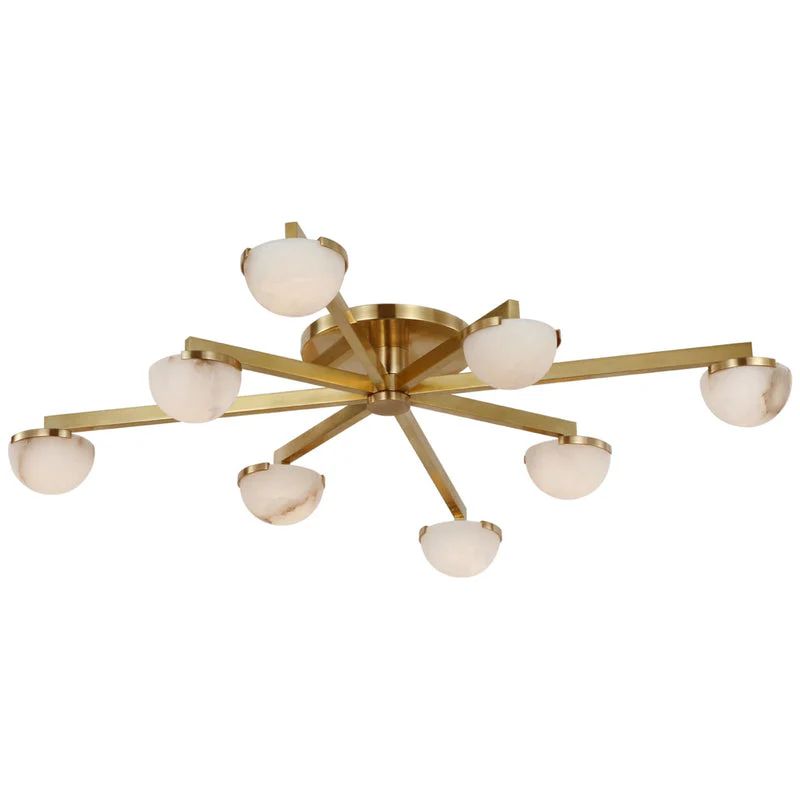 Propeller Alabaster Flushmount 8-Light 12-Light-Chandelier-Briglighting