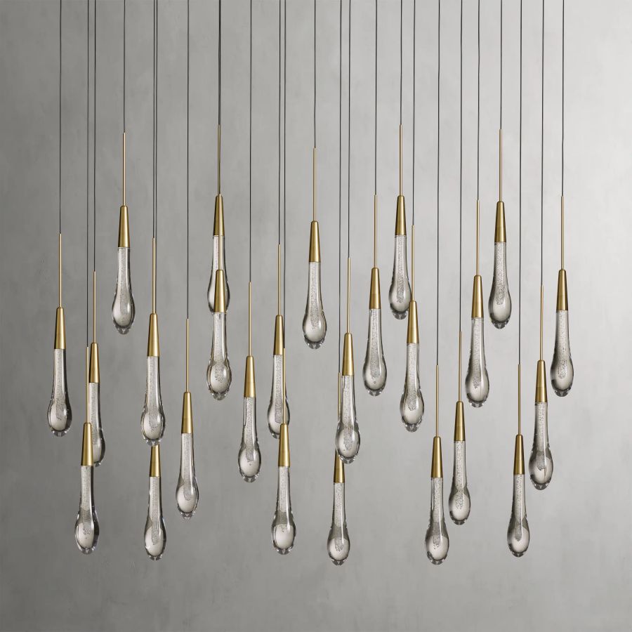 Raindrop Linear Chandelier-Chandelier-Briglighting