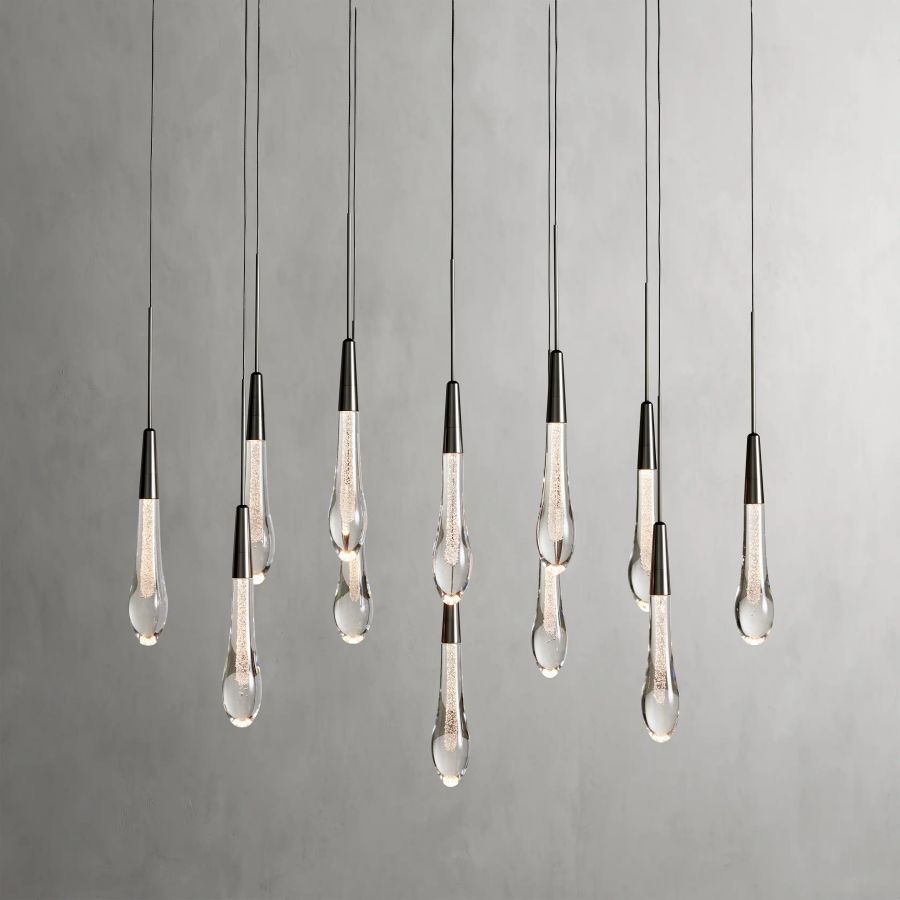 Raindrop Linear Chandelier-Chandelier-Briglighting