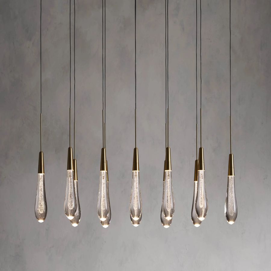 Raindrop Linear Chandelier-Chandelier-Briglighting