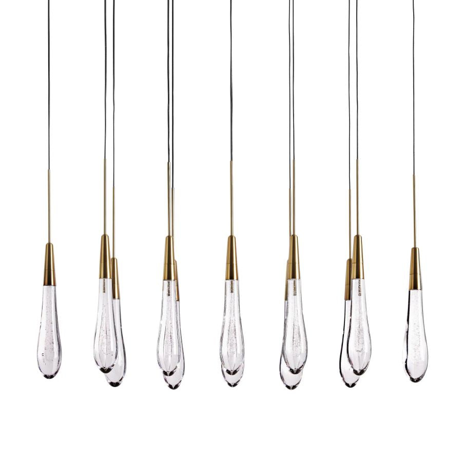 Raindrop Linear Chandelier-Chandelier-Briglighting
