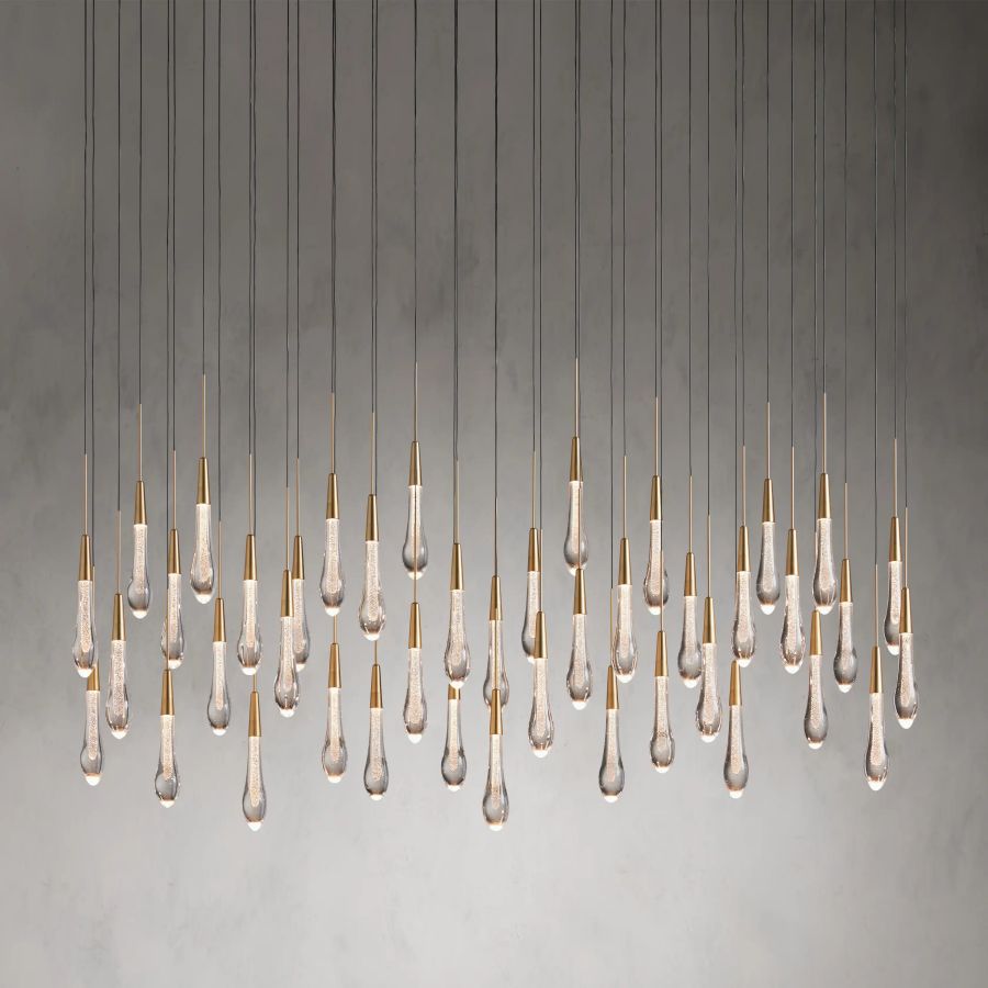 Raindrop Linear Chandelier-Chandelier-Briglighting