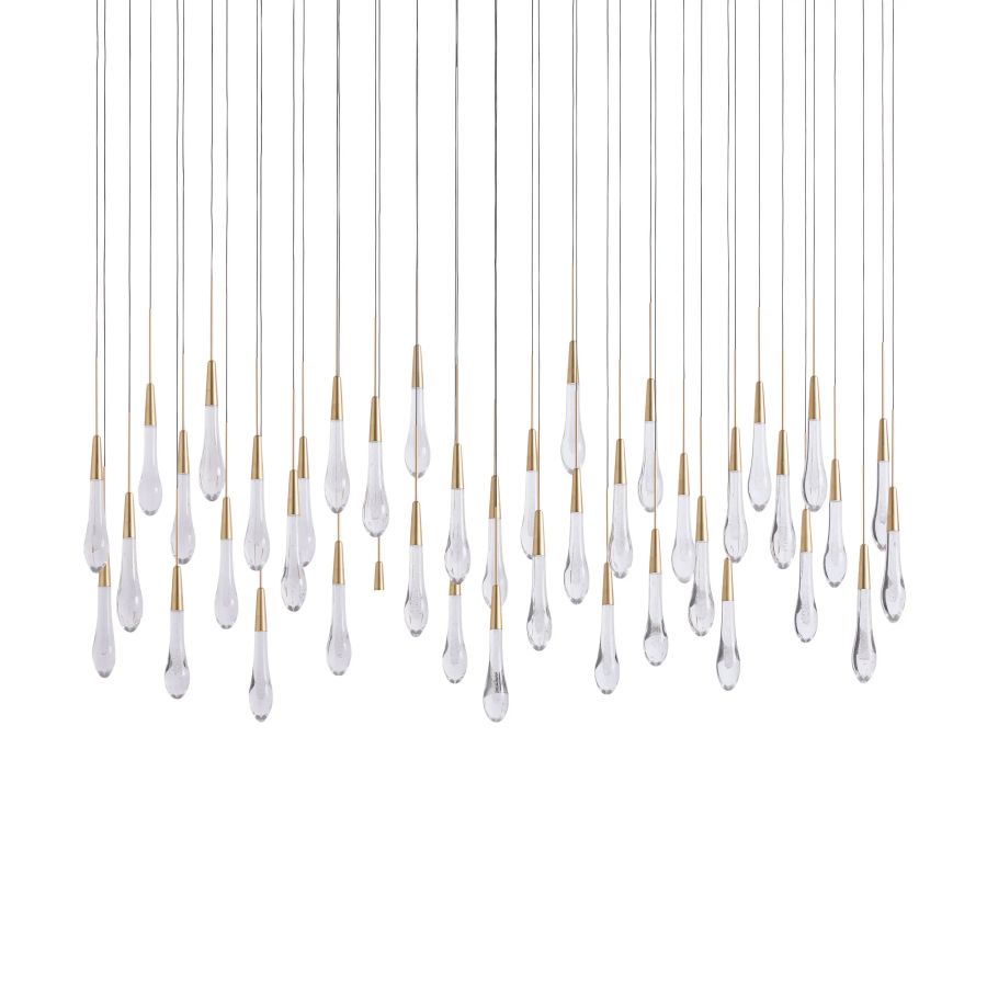 Raindrop Linear Chandelier-Chandelier-Briglighting