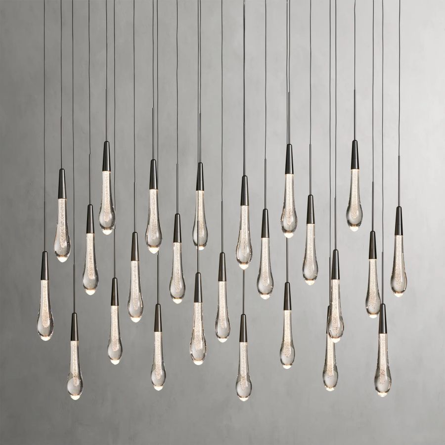 Raindrop Linear Chandelier-Chandelier-Briglighting