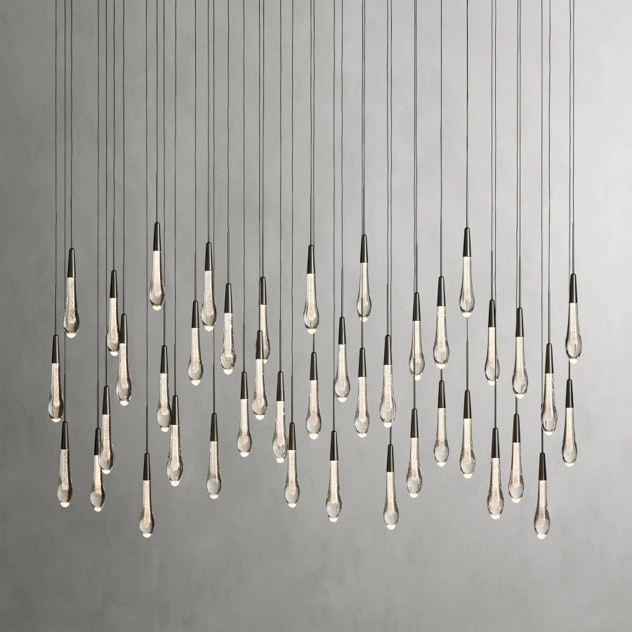 Raindrop Linear Chandelier-Chandelier-Briglighting