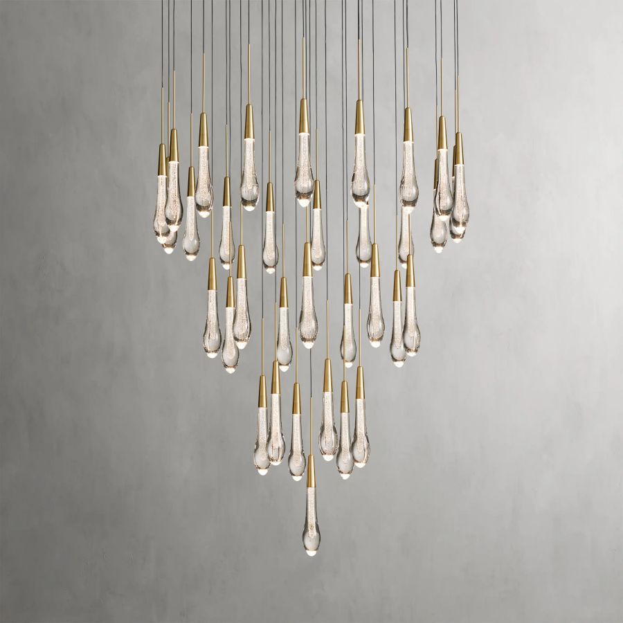 Raindrop Round Chandelier-Chandelier-Briglighting