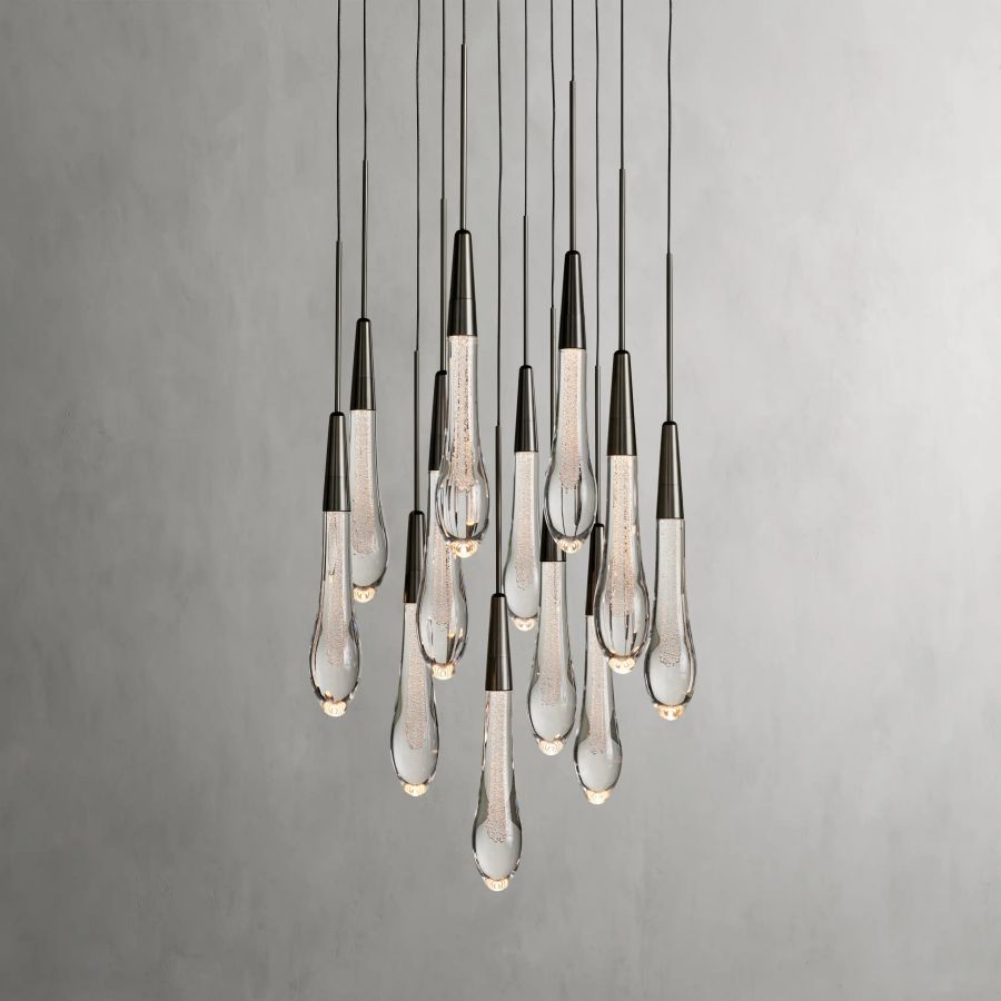 Raindrop Round Chandelier-Chandelier-Briglighting