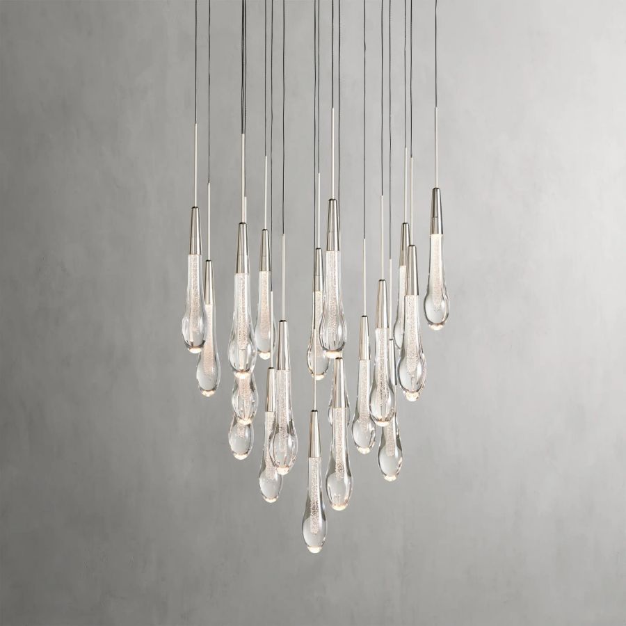 Raindrop Round Chandelier-Chandelier-Briglighting
