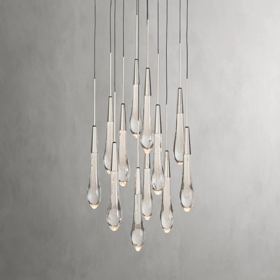 Raindrop Round Chandelier-Chandelier-Briglighting