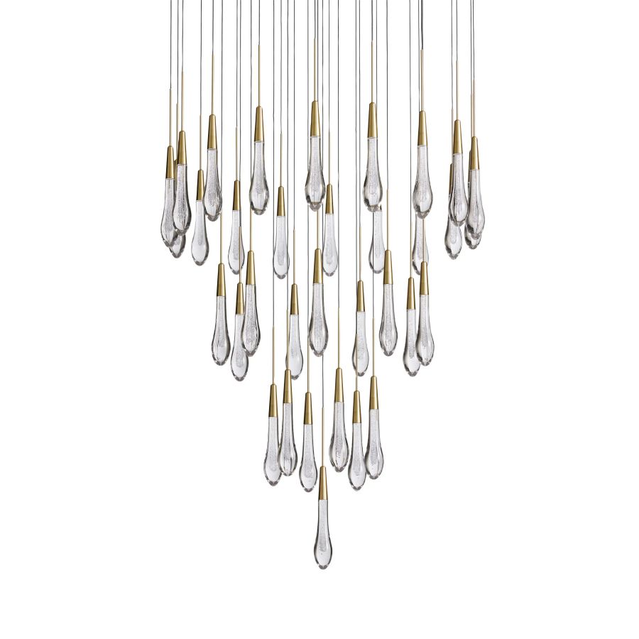 Raindrop Round Chandelier-Chandelier-Briglighting