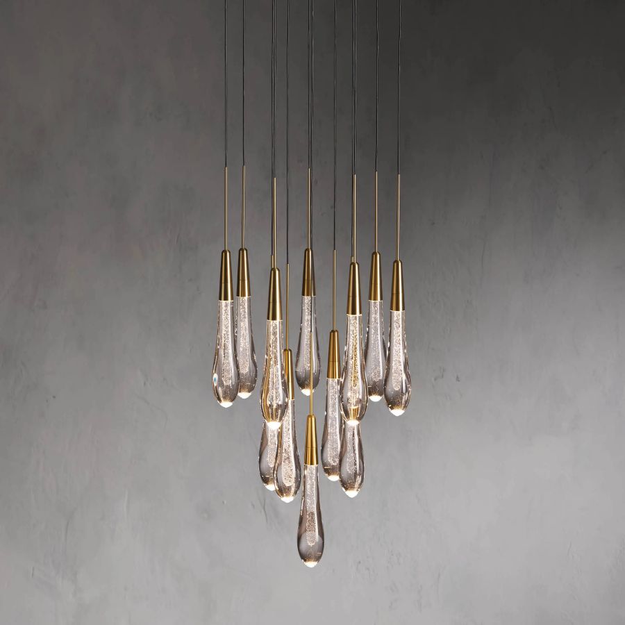 Raindrop Round Chandelier-Chandelier-Briglighting