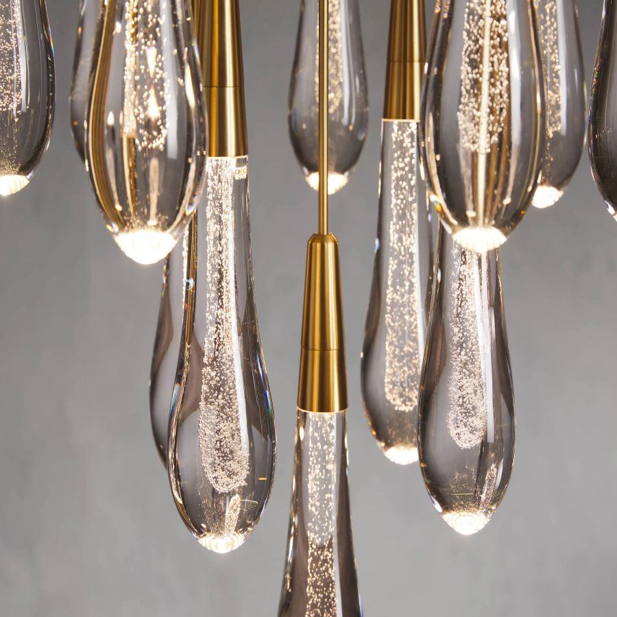 Raindrop Round Chandelier-Chandelier-Briglighting