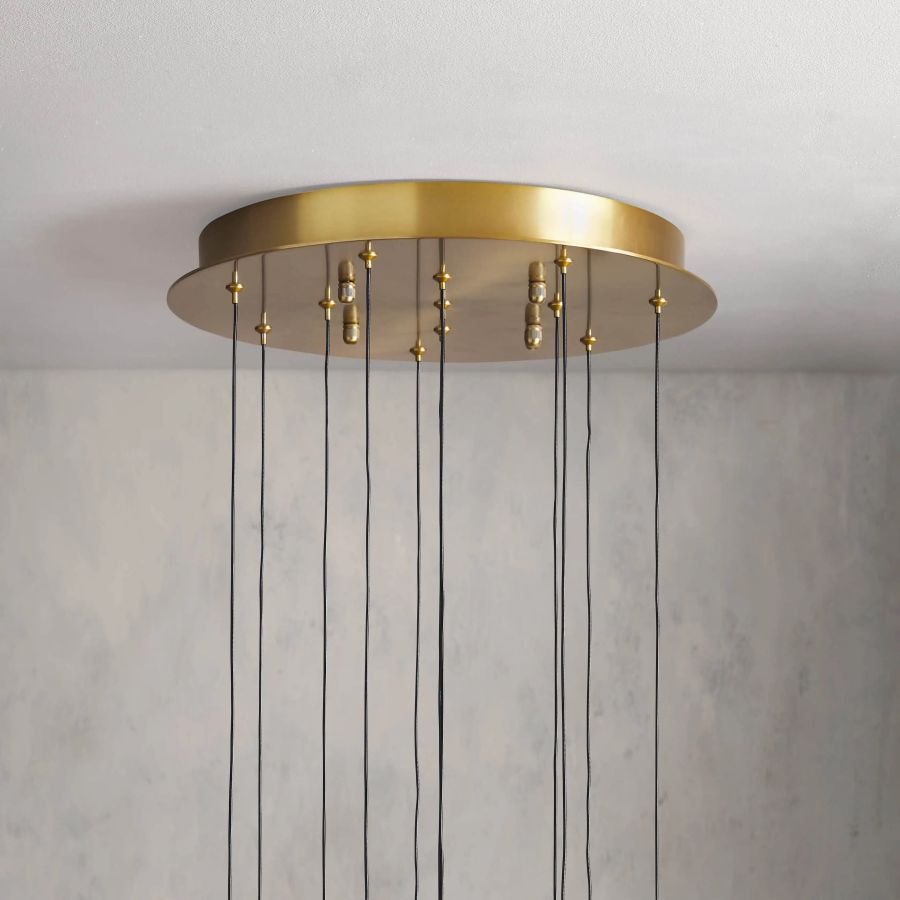 Raindrop Round Chandelier-Chandelier-Briglighting