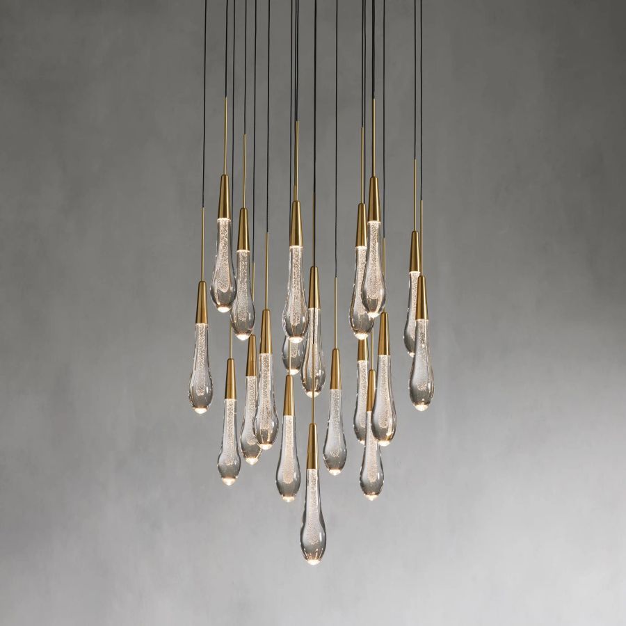 Raindrop Round Chandelier-Chandelier-Briglighting