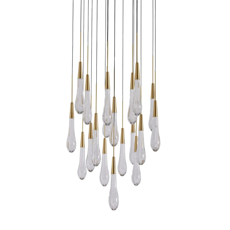 Raindrop Round Chandelier-Chandelier-Briglighting