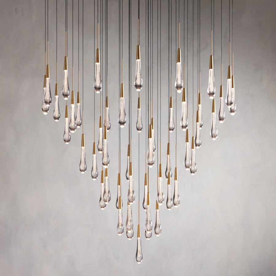Raindrop Round Chandelier-Chandelier-Briglighting