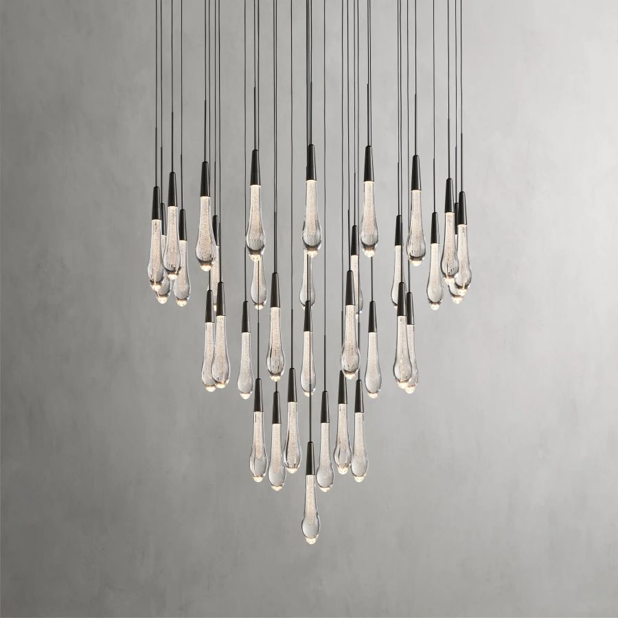 Raindrop Round Chandelier-Chandelier-Briglighting
