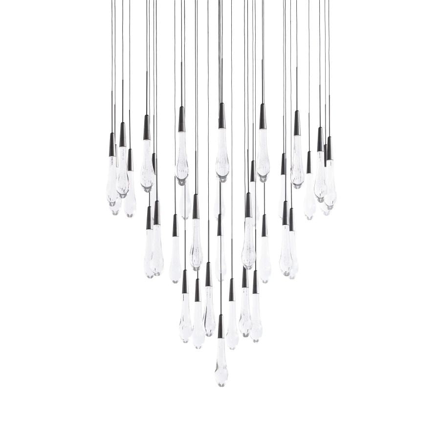 Raindrop Round Chandelier-Chandelier-Briglighting