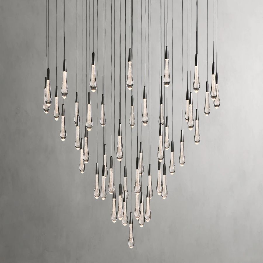 Raindrop Round Chandelier-Chandelier-Briglighting