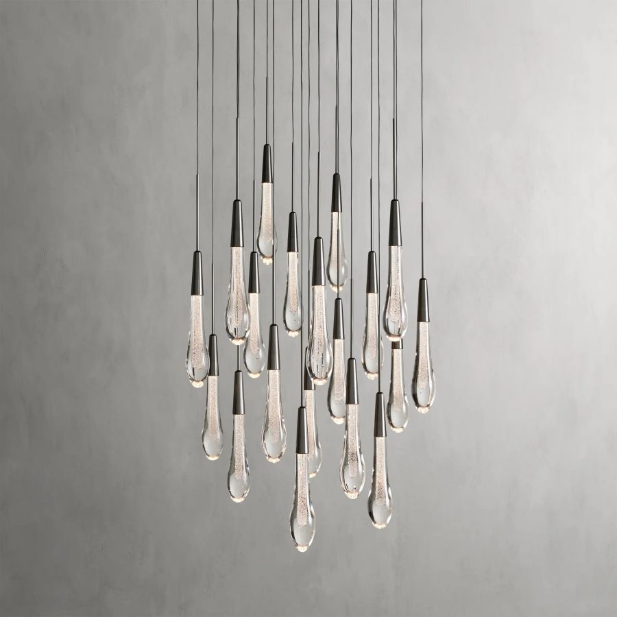 Raindrop Round Chandelier-Chandelier-Briglighting