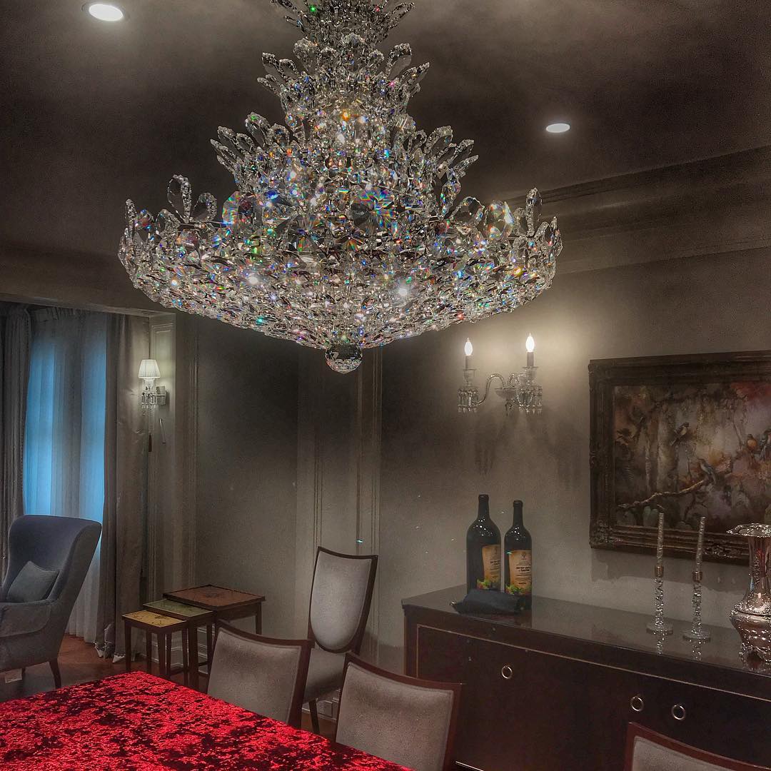 Luxury Empire Floral Crystal Chandelier-Briglighting