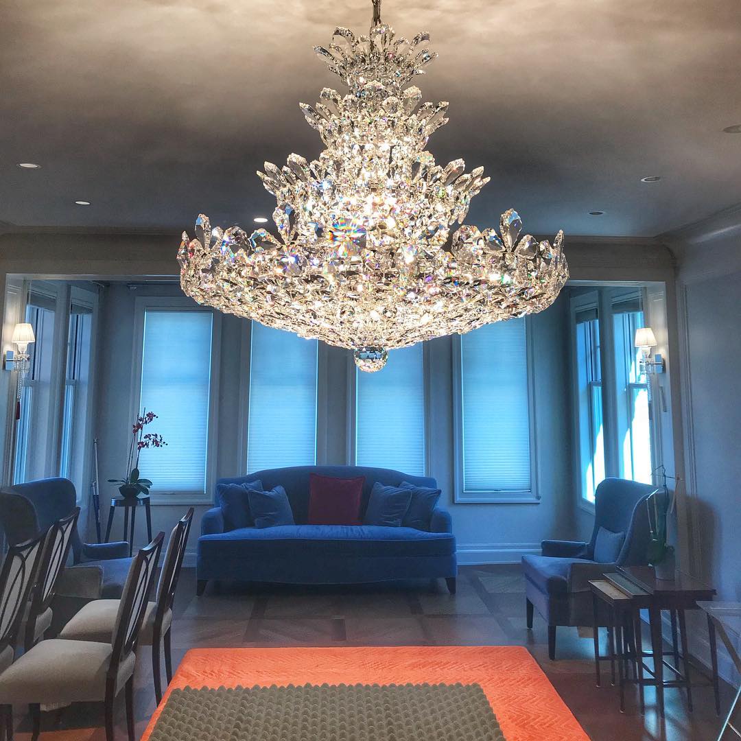 Luxury Empire Floral Crystal Chandelier-Briglighting