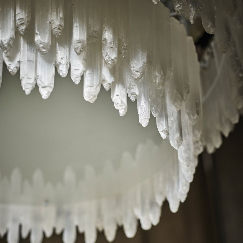Selenite Round Chandelier-Chandelier-Briglighting