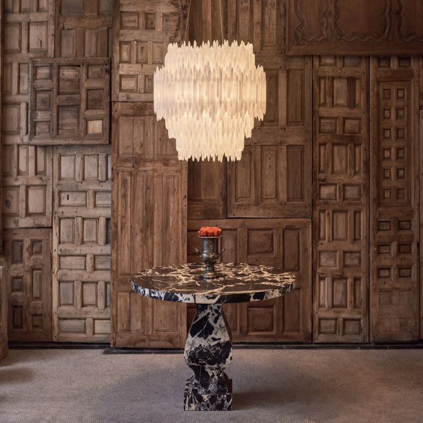 Selenite Round Chandelier-Chandelier-Briglighting