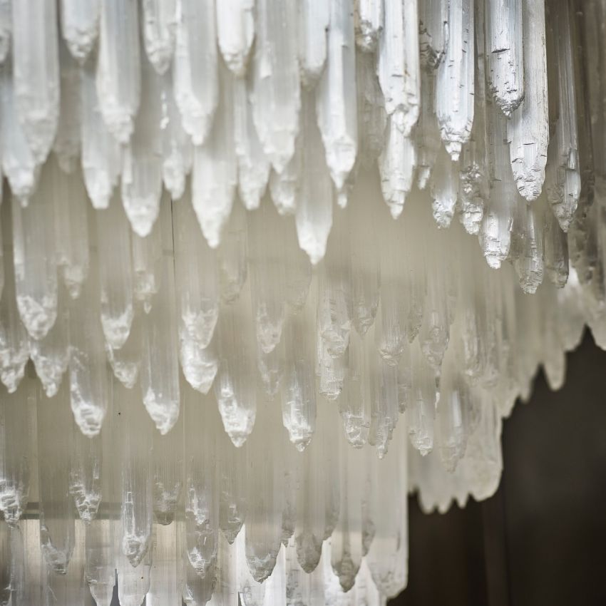 Selenite Round Chandelier-Chandelier-Briglighting