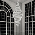 17 Crystal Rings Pendant Light 71X216 Inch Spiral Staircase Chandelier for High Ceilings-Briglighting