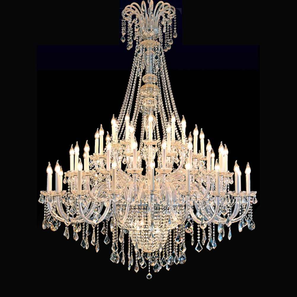 65 Lights Big Foyer Crystal Lighting 71X87 Inch Extra Large Chandelier for High Ceilings-Briglighting
