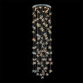 79'' Long Staircase Chandelier Modern Sparkling Crystal Lighting for High Ceilings-Briglighting