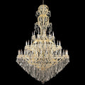 77X124 Inch Huge High Ceiling Chandelier 72 Lights Elegant Large Gold Maria Theresa Crystal Chandelier-Briglighting