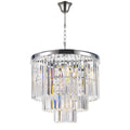 20-39 Inch Round Crystal Lighting Multiple Tiered Modern Chandelier for Living Room-Briglighting