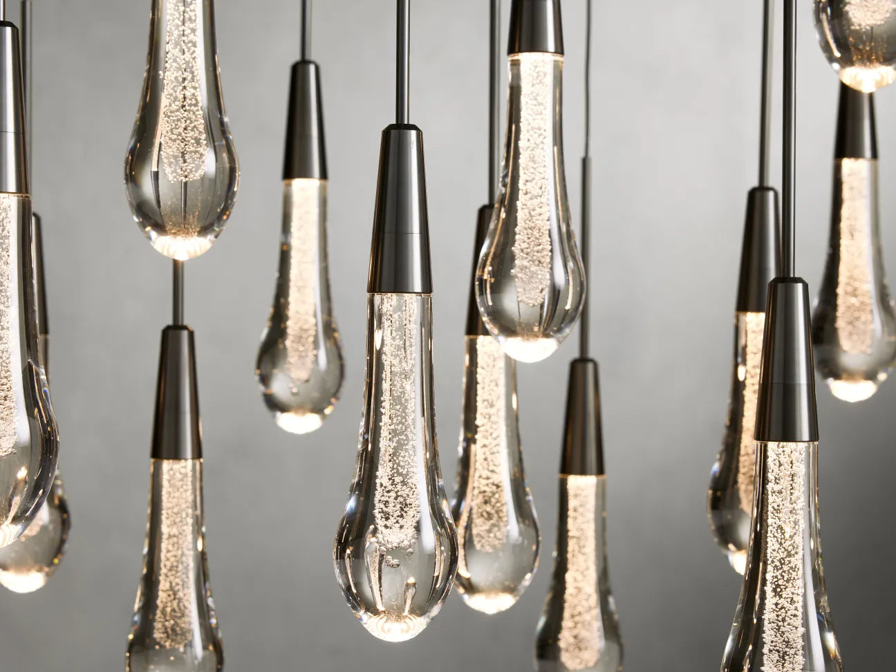 Solitaire Linear Chandelier 37'' 50'' 70'' 87" 120"W-Chandelier-Briglighting