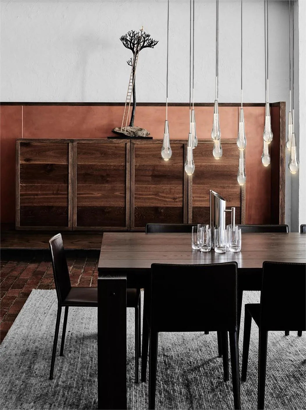 Solitaire Linear Chandelier 37'' 50'' 70'' 87" 120"W-Chandelier-Briglighting