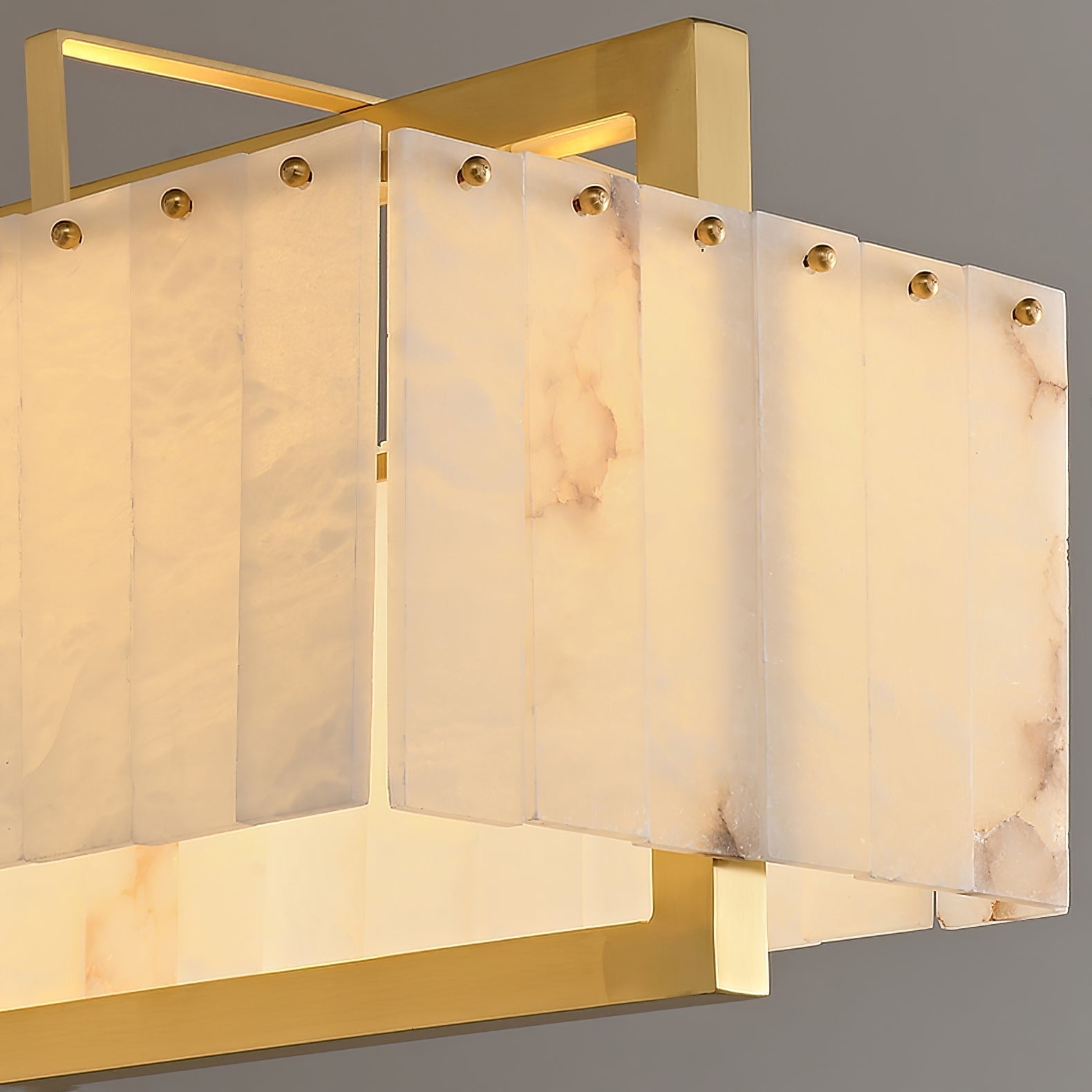 Premium Solstice Bar Alabaster Chandelier-Chandelier-Briglighting