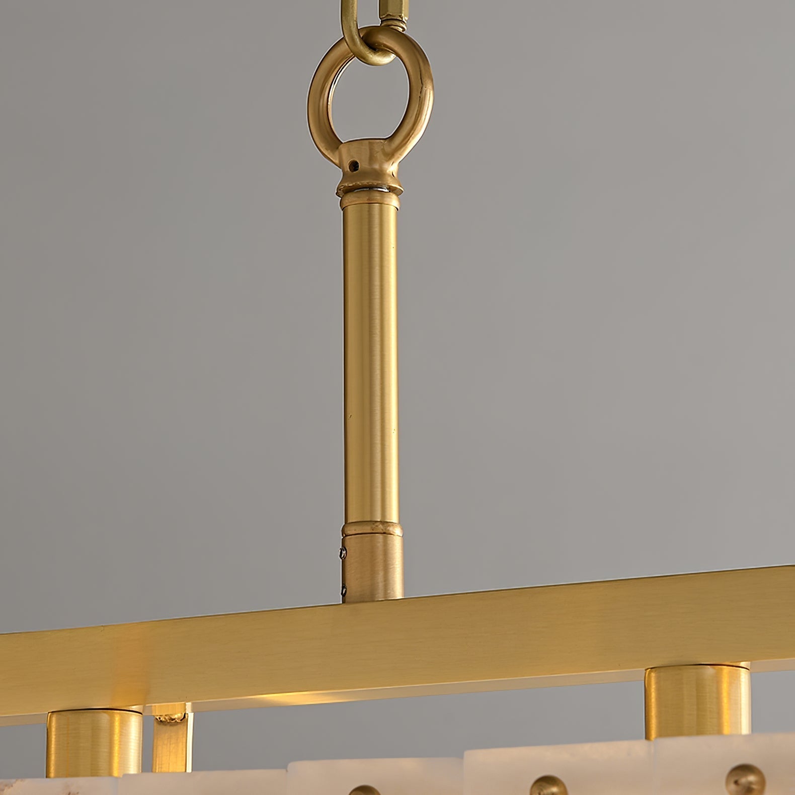 Premium Solstice Bar Alabaster Chandelier-Chandelier-Briglighting