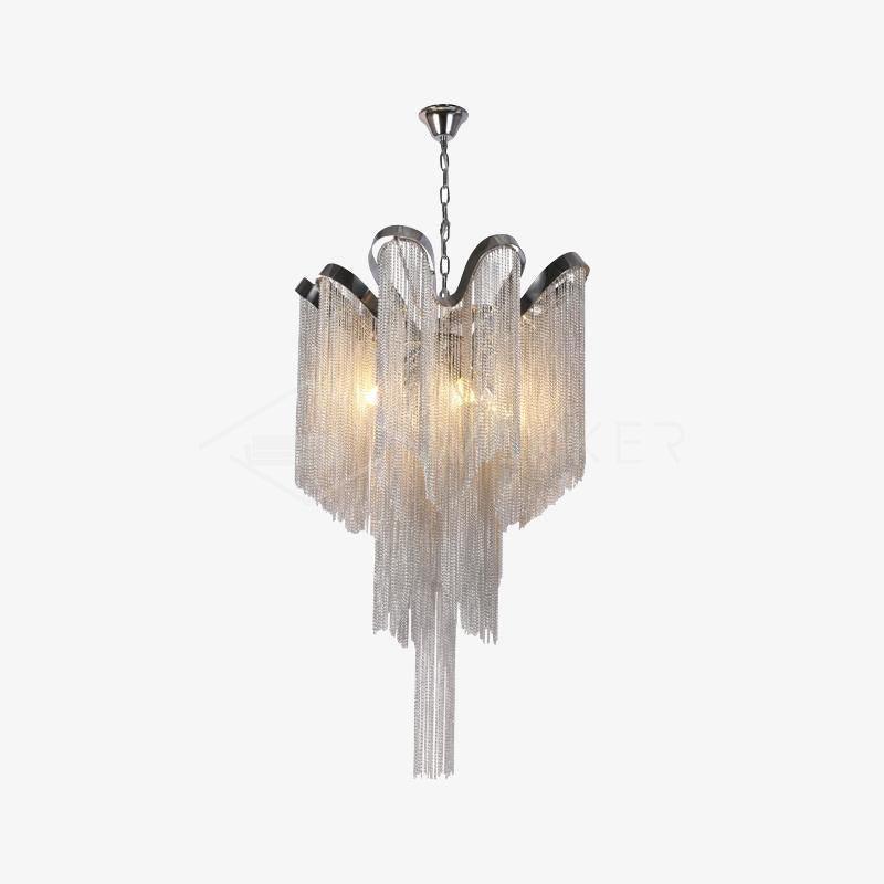 Stream Chain Chandelier-Chandelier-Briglighting