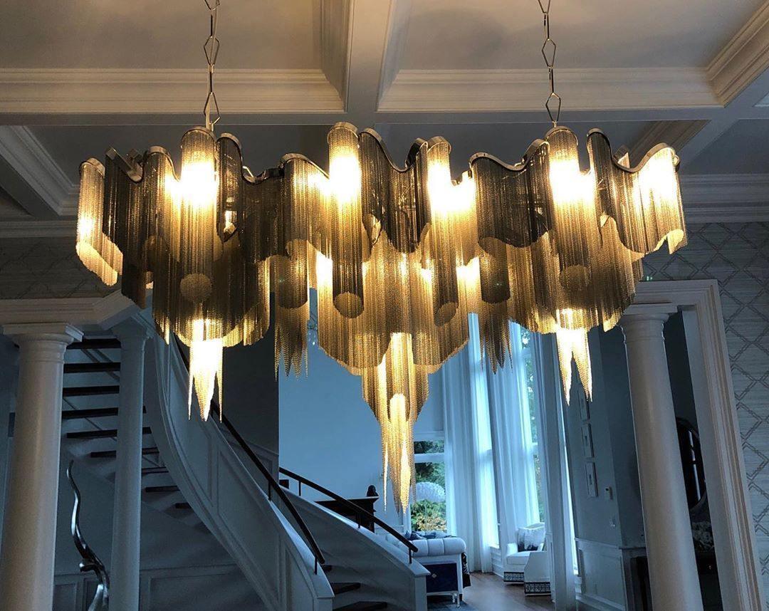 Stream Chain Chandelier-Chandelier-Briglighting