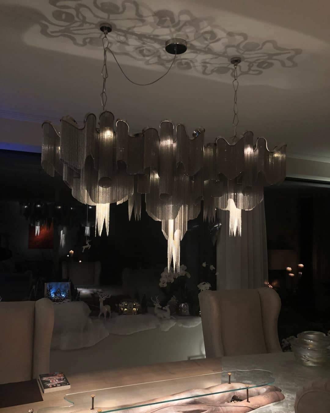 Stream Chain Chandelier-Chandelier-Briglighting