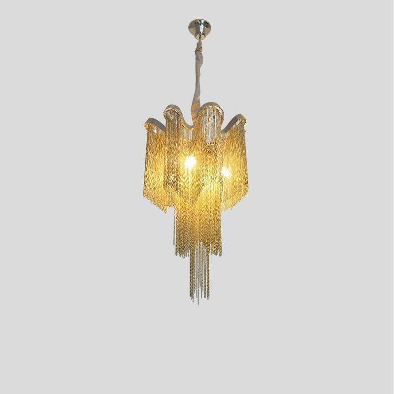 Stream Chain Chandelier-Chandelier-Briglighting