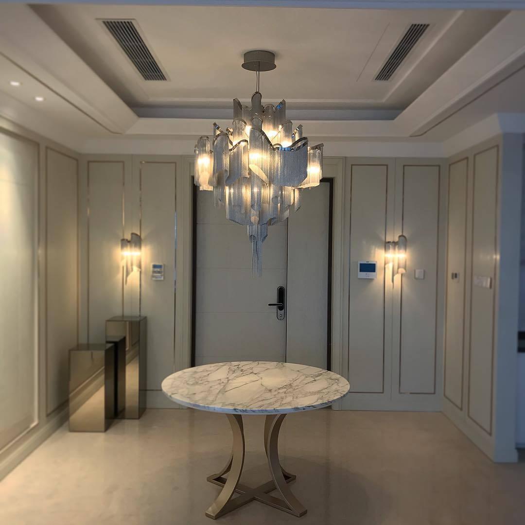 Stream Chain Chandelier-Chandelier-Briglighting
