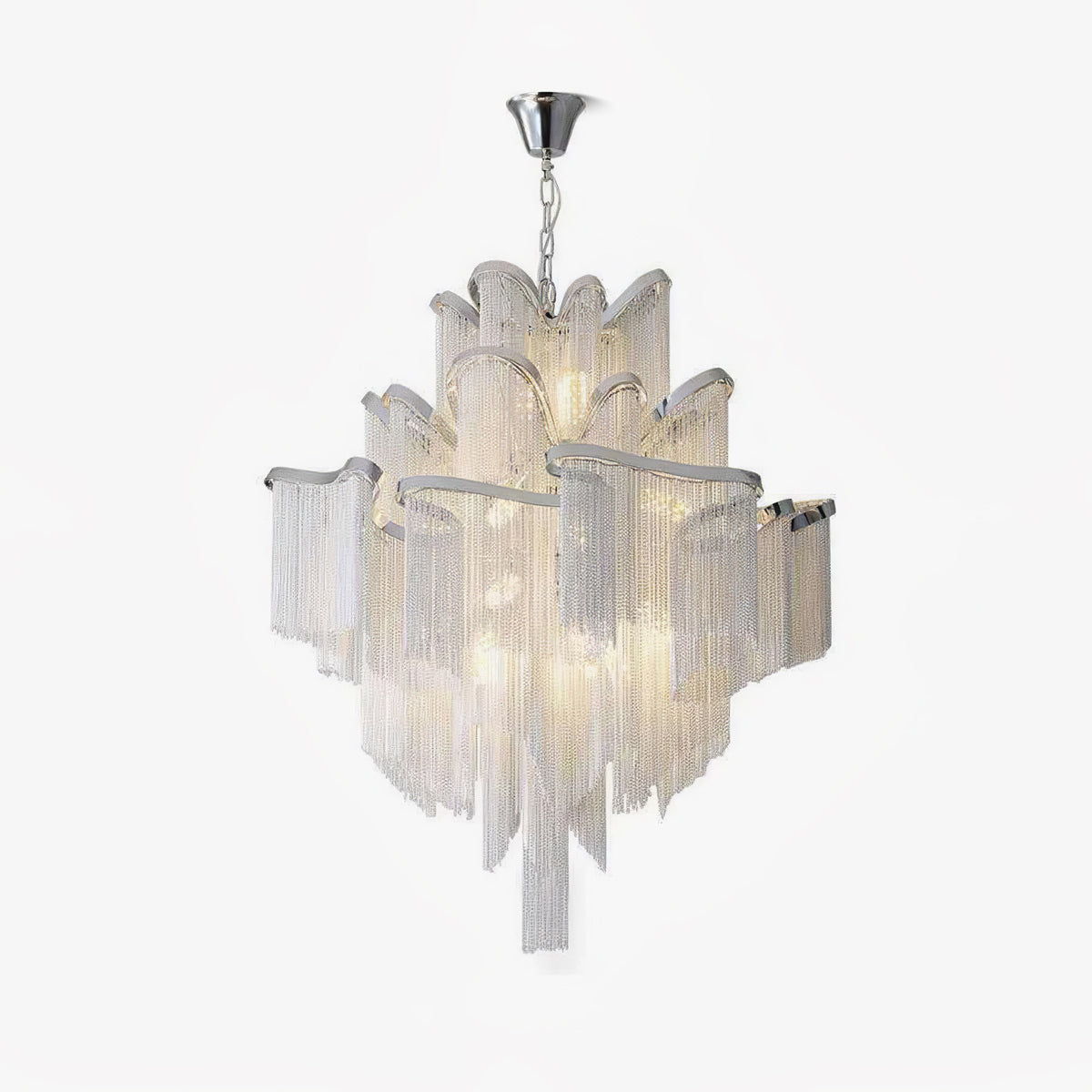 Stream Chain Chandelier-Chandelier-Briglighting