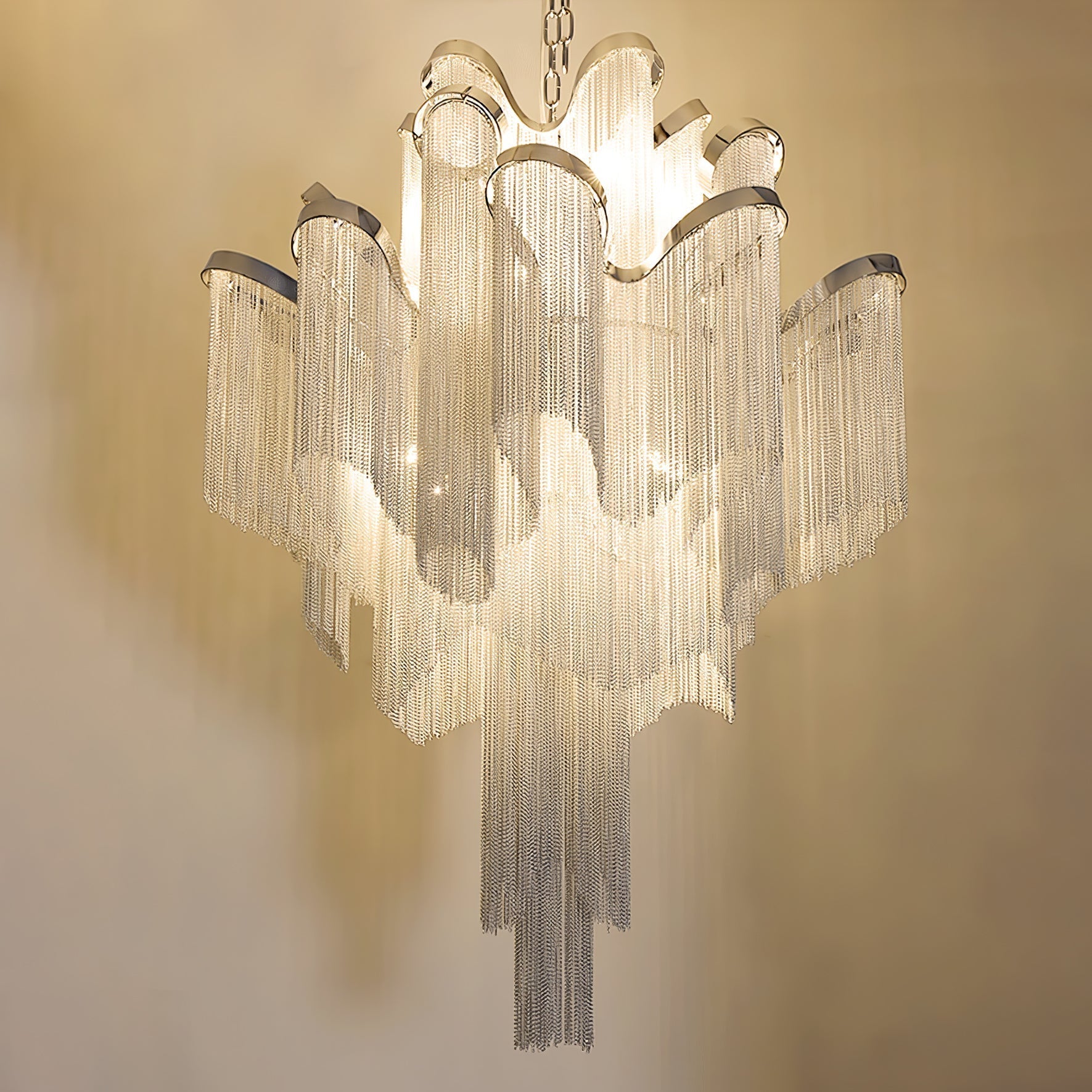 Stream Chain Chandelier-Chandelier-Briglighting