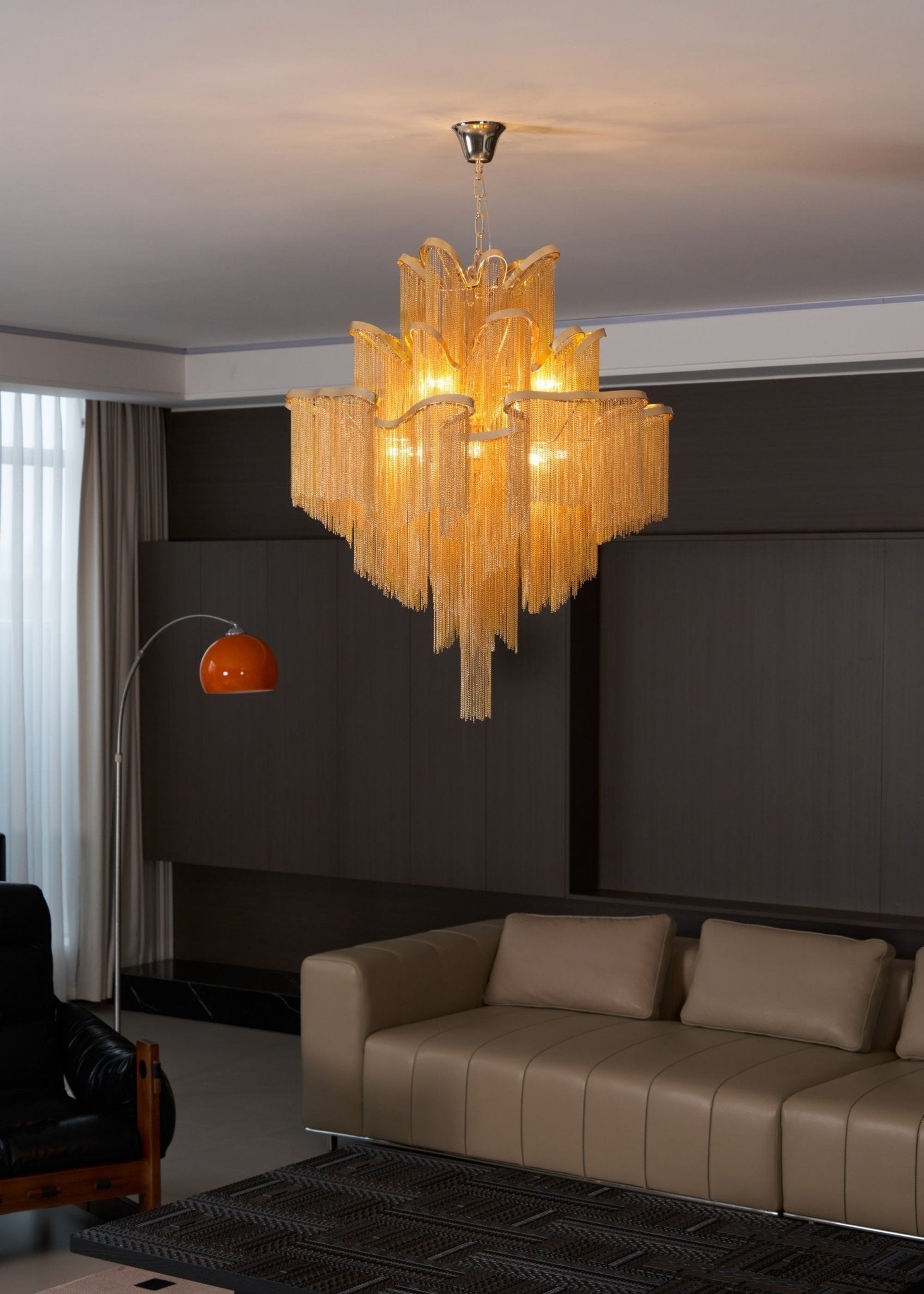 Stream Chain Chandelier-Chandelier-Briglighting