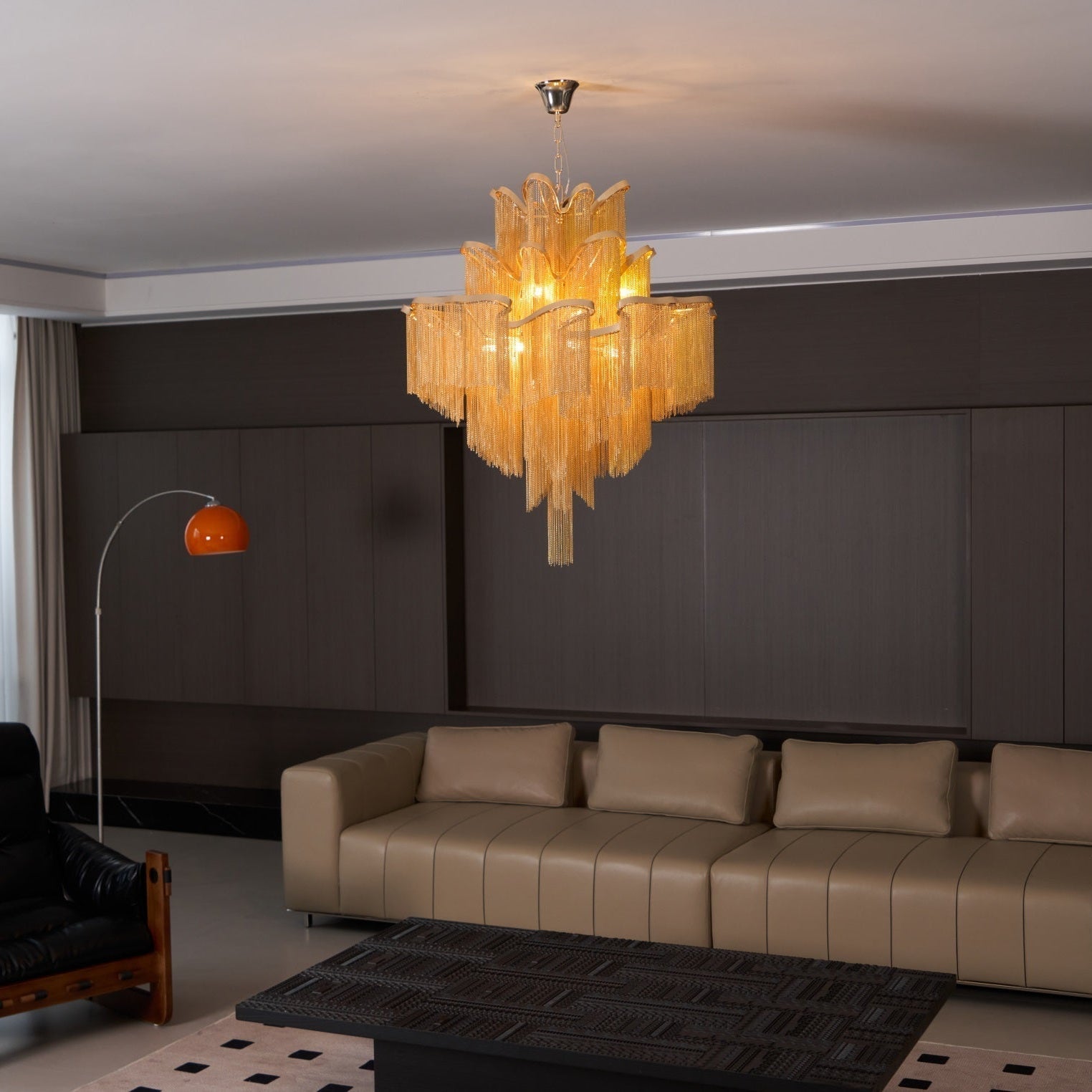 Stream Chain Chandelier-Chandelier-Briglighting