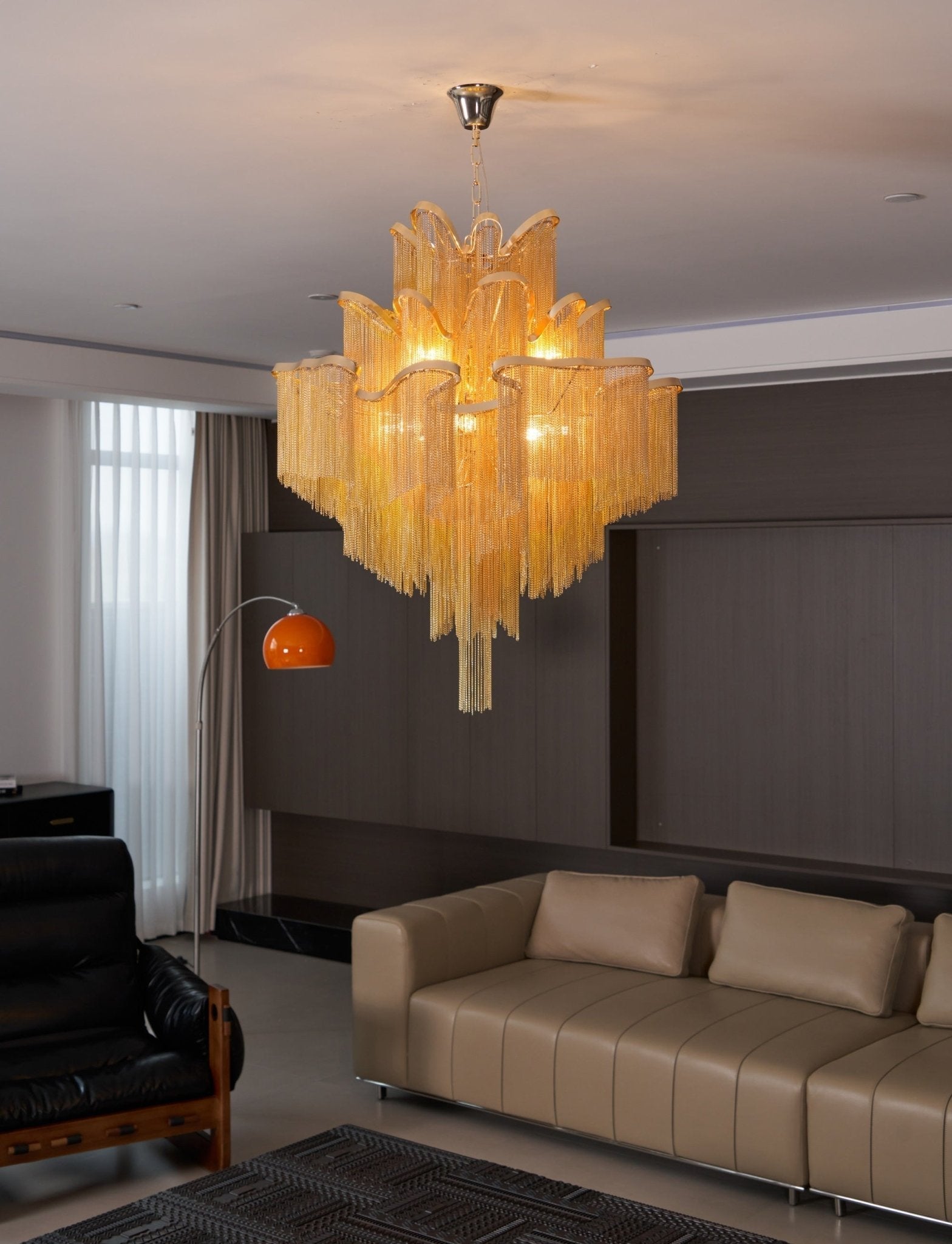 Stream Chain Chandelier-Chandelier-Briglighting