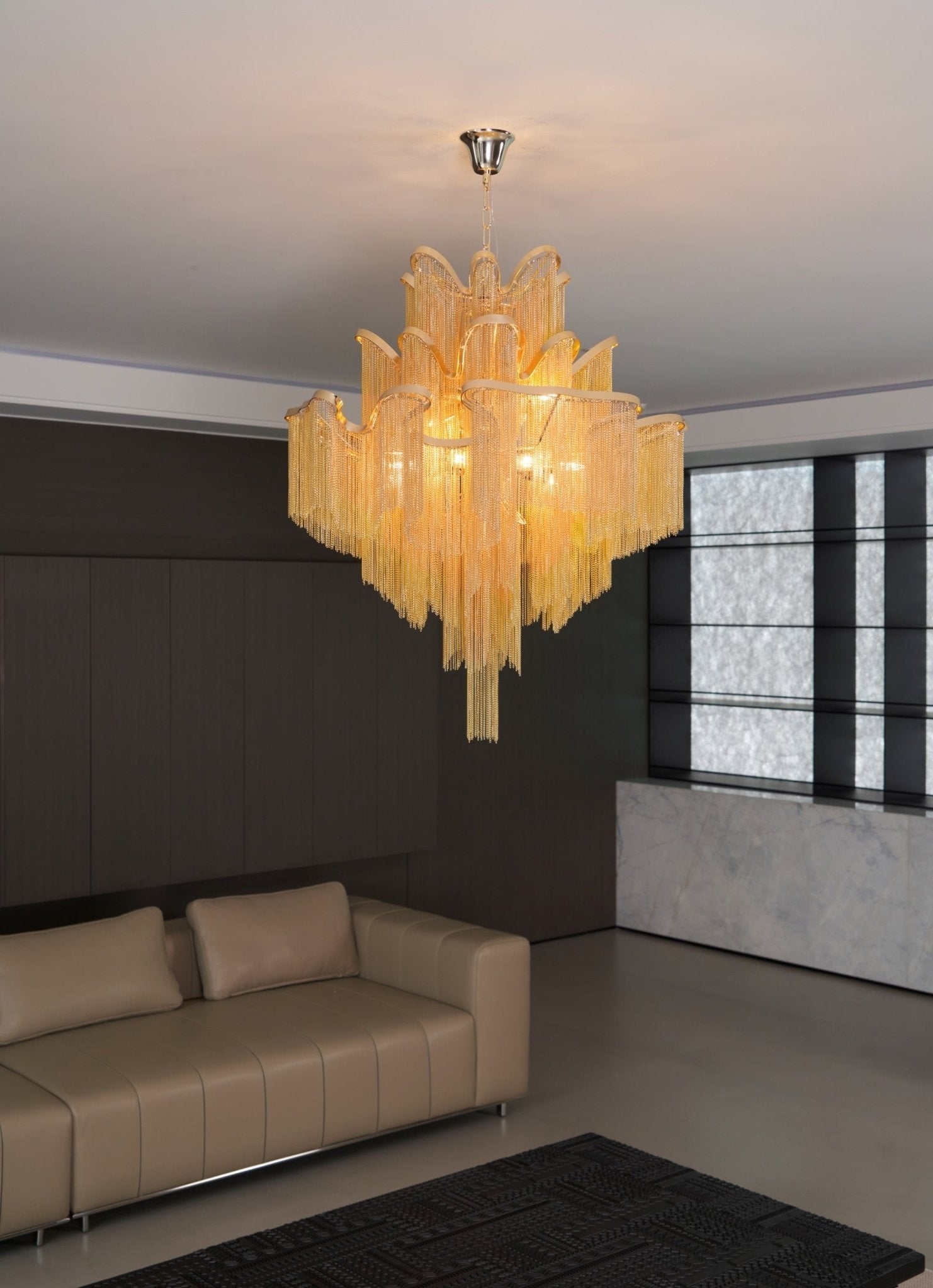 Stream Chain Chandelier-Chandelier-Briglighting